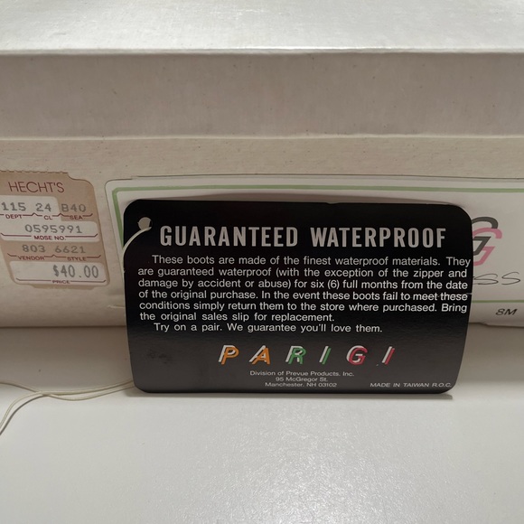 Parigi Waterproof Black Winter Boots 8M - Picture 2 of 5